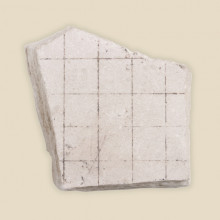 squared limestone fragment